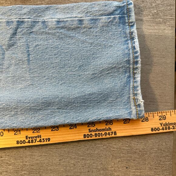 Levi's Premium Wedgie Straight Fit Jeans 27 Distressed - Picture 12 of 15